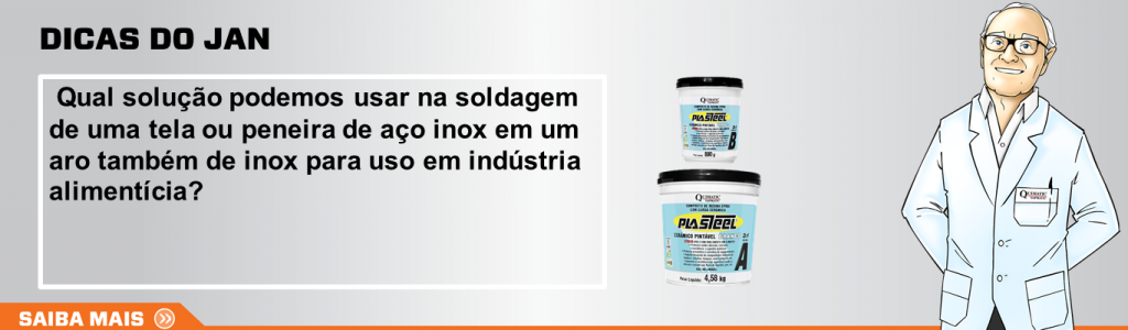 Qual solução podemos usar na soldagem de uma tela ou peneira de aço inox em um aro também de inox para uso em indústria alimentícia